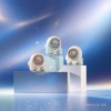 Penguin-shaped neck-hanging USB mini handheld fan, rechargeable portable electric fan Application Scenario